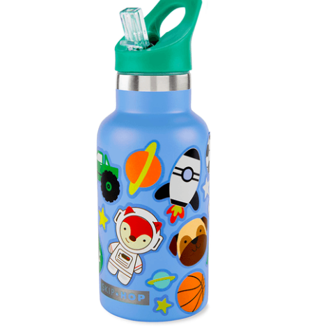 Garrafa de Aço Spark Style Personalizável Azul - Skip Hop