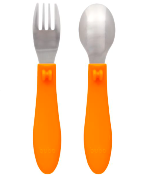 Kit Talheres Buba Zoo Laranja