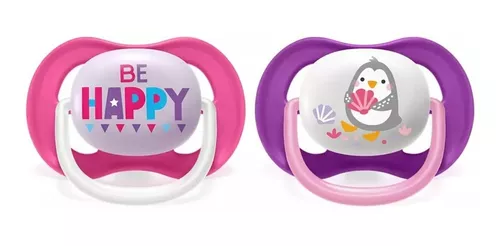 Chupeta Ultra Air Dupla Pinguim 6-18m - Avent