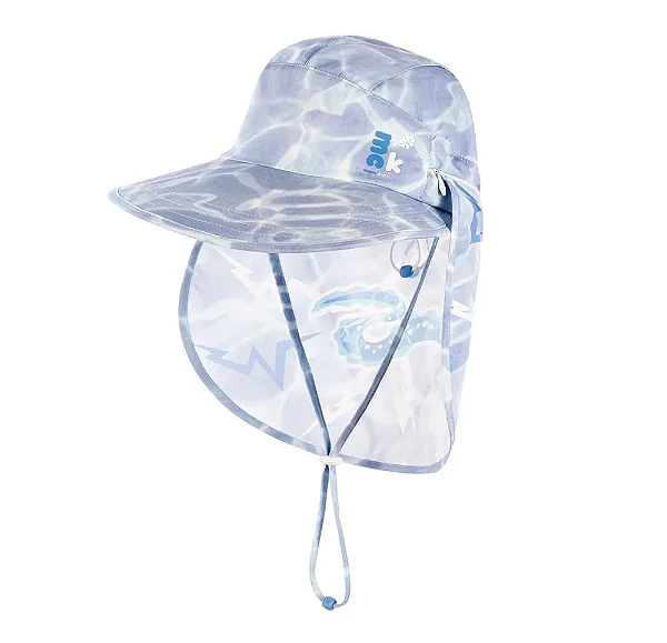 Chapéu 2 em 1 Azul Elétrico (52-56cm) - Marckids
