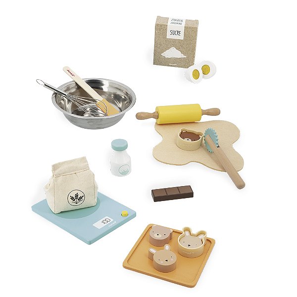 Brinquedo Meu Primeiro Kit de Confeitaria - Janod