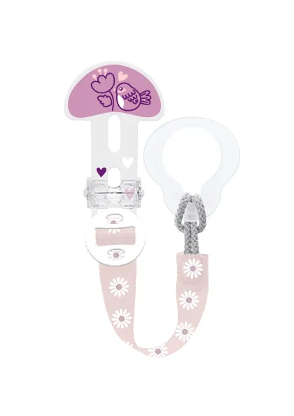 Prendedor de Chupeta Clip It! & Cover Rosa - MAM