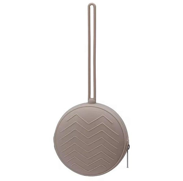 Porta Chupeta em Silicone Nude