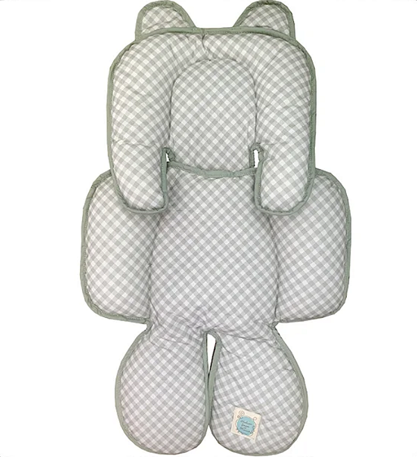 Redutor de Bebê Conforto e Carrinho Xadrez Vichy Verde