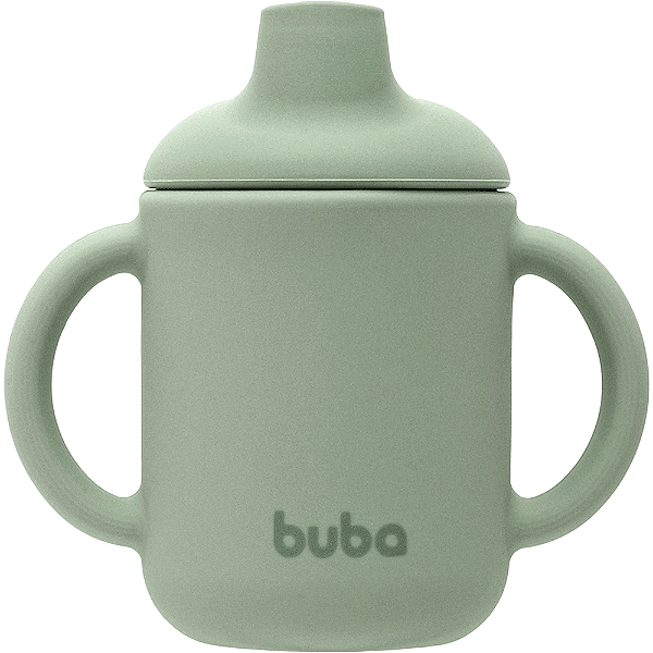 Copo de Transição em Silicone Verde 120ml - Buba