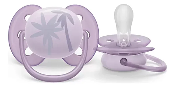 Chupeta Ultra Soft Lilás Decorada 0-6 meses SCF092/03 - Avent