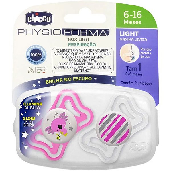 Chupeta Physioforma 6-16 meses Rosa - Chicco