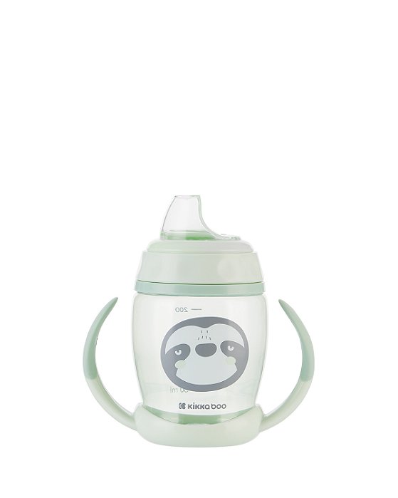 Copo com Bico de Silicone 200ml Happy Face Mint - Kikkaboo