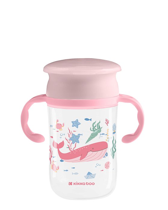 Copo 360º 300ml Deep Sea Pink - Kikkaboo