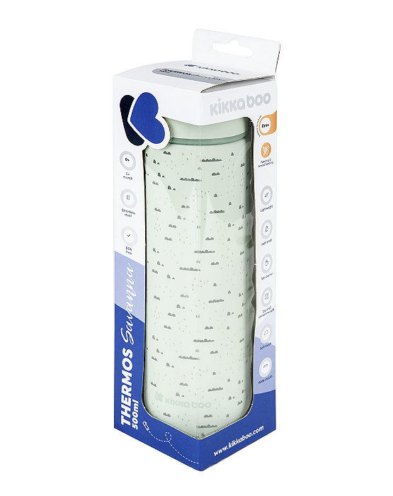 Garrafa Térmica Savanna Mint - Kikkaboo