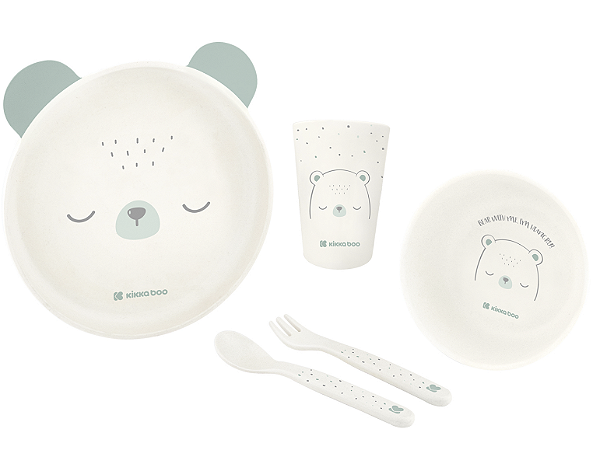 Kit de Refeição Bear With Me Mint - Kikkaboo
