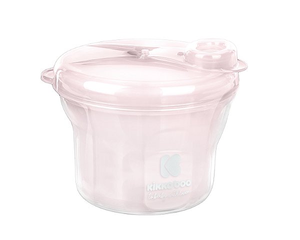 Porta Leite em Pó 2x1 Light Pink - Kikkaboo