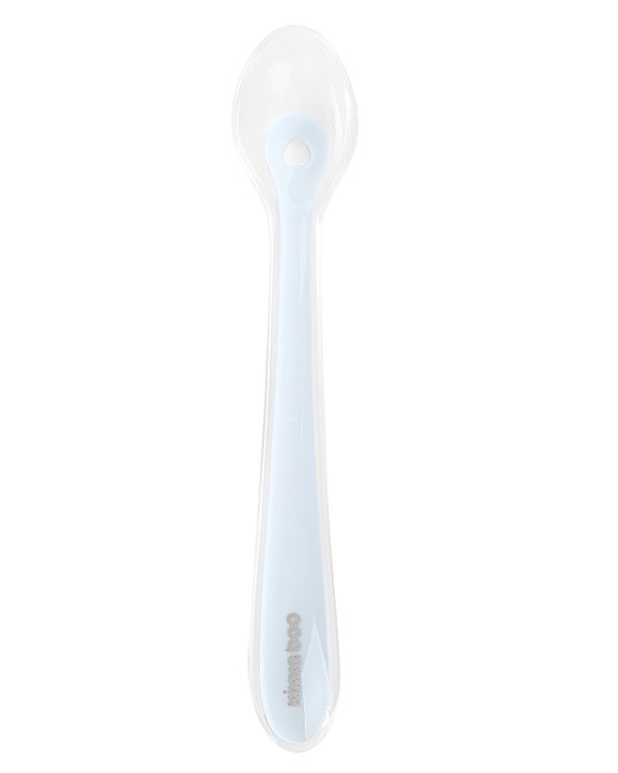 Kit com 2 Colheres de Silicone Blue com Caixa - Kikkaboo