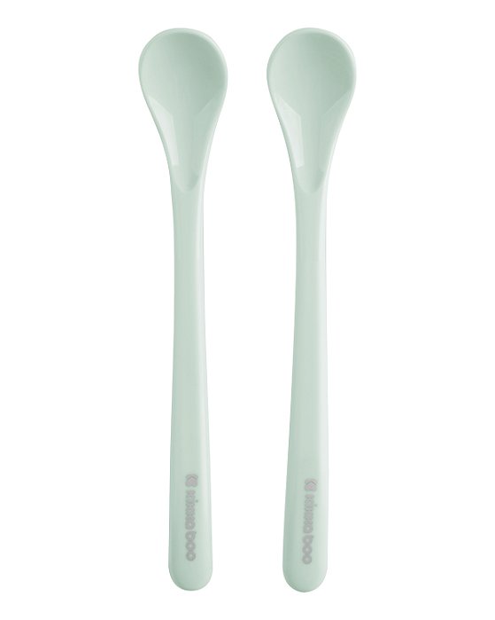 Kit com 2 Colheres de Silicone Brighty Mint - Kikkaboo