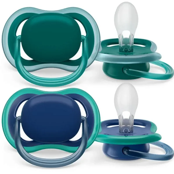 Chupeta Ultra Air 6-18m Dupla Azul e Verde SCF085/31 - Avent