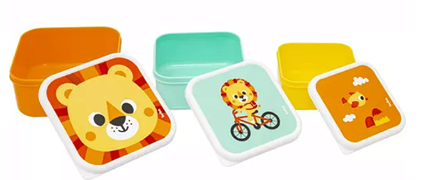 Kit de 3 Portinhos Buba Zoo Leão