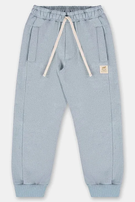 Calça Infantil em Moletom Azul Medio