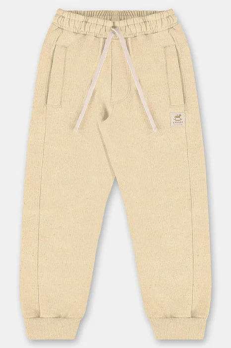 Calça Infantil em Moletom Amarelo Melão