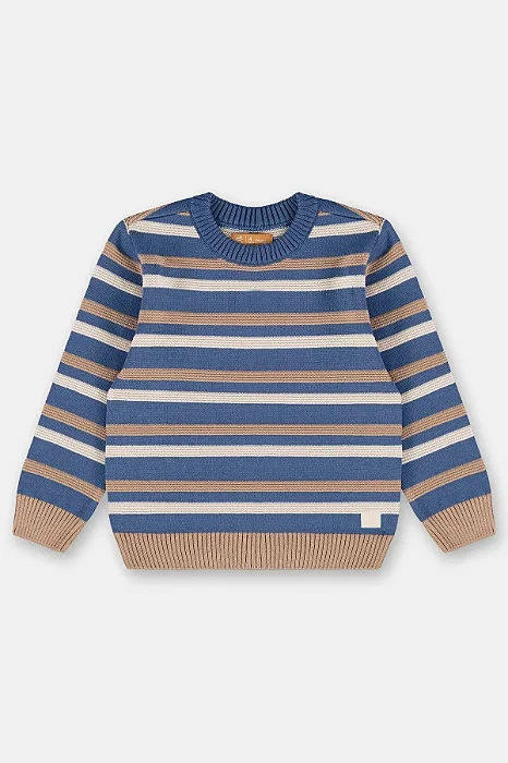 Blusão em Tricot Azul Captain's