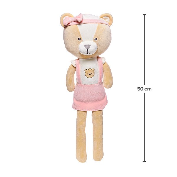 Brinquedo Ursinho Soft Cookie Rosa - Buba