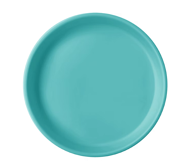 Prato em Silicone Básico Verde Aqua Green - Minikoioi