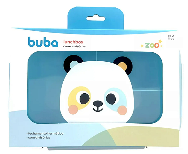 Lunch Box com Divisórias Buba Zoo Panda