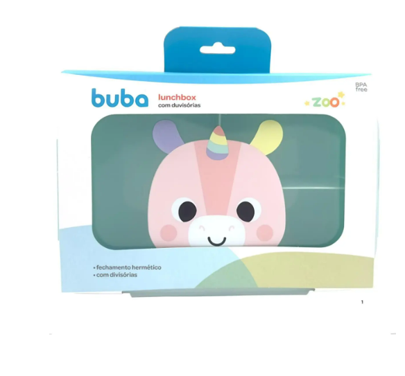 Lunch Box com Divisórias Buba Zoo Unicórnio