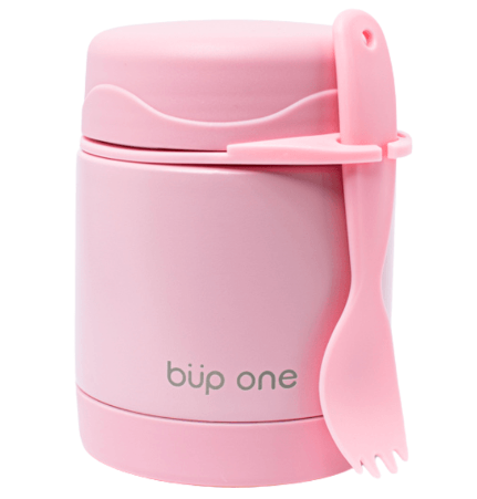 Pote Térmico Com Talher 300Ml Rosa Büp One