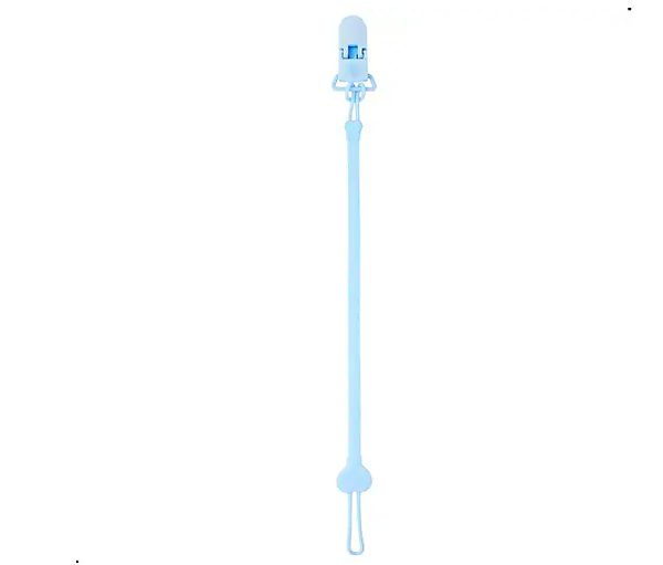 Prendedor de Chupeta Silicone Azul