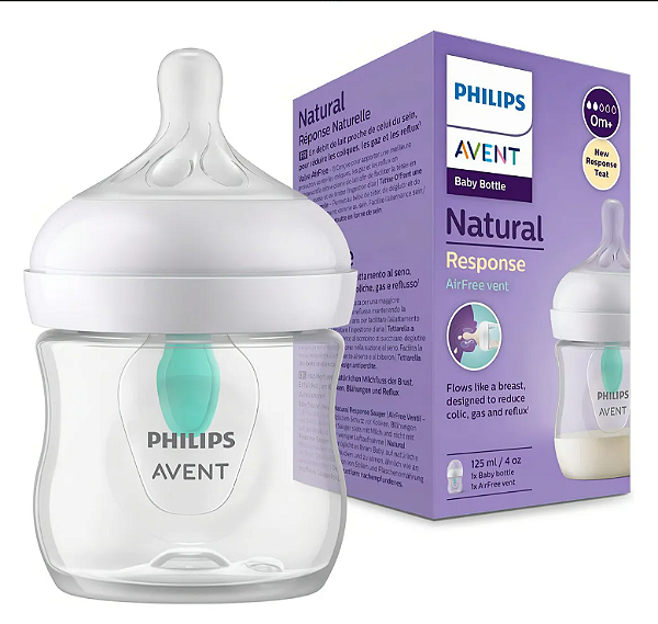 Philips Avent Anti Refluxo Pétala 3.0 Air Free mamadeira 125mL transparente