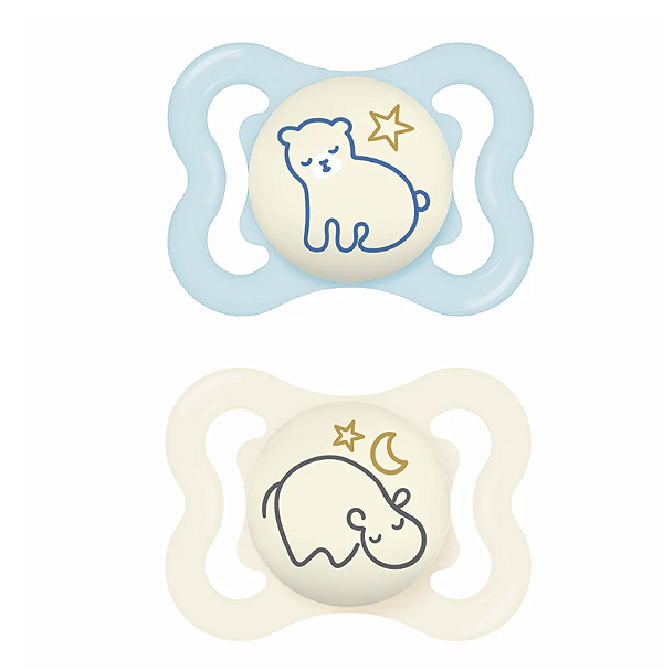 Chupeta MAM Supreme Night - 0-6 meses Menino - Embalagem Dupla