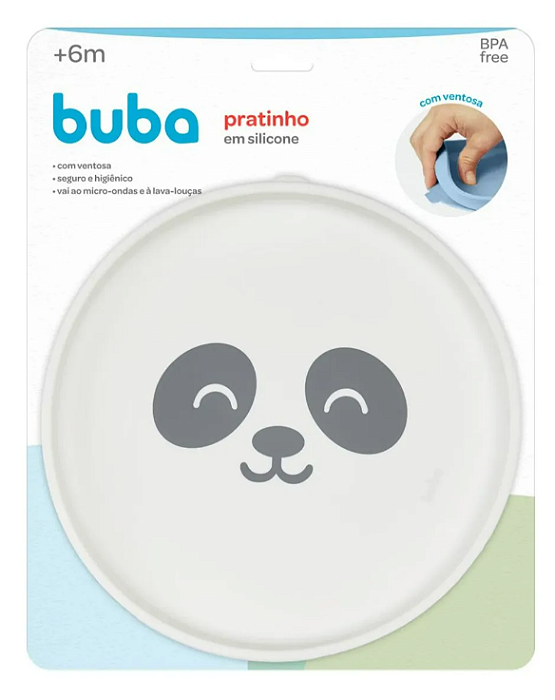 Pratinho Em Silicone Com Ventosa Gummy Off-white  -buba