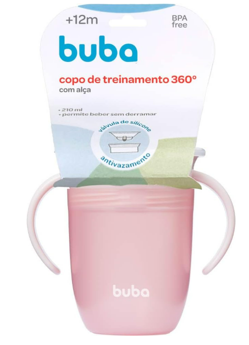 Copo de Treinamento 360 Rosa - Buba