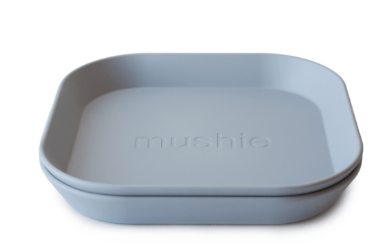 Kit 2 Pratos de Jantar PP Cinza Mushie