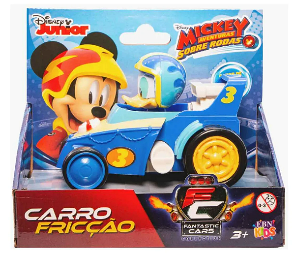 Carrinho De Brinquedo Infantil Fricção Donald