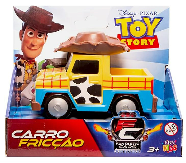 Carrinho De Brinquedo Infantil Fricção Woody