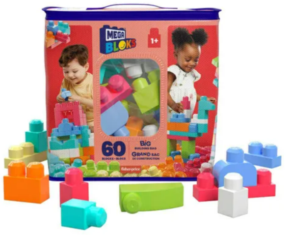 Mega Bloks Bolsa De Construcao 60 Pcs - Mattel