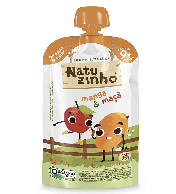 Papinha orgânica Manga e Maça - Natuzinho