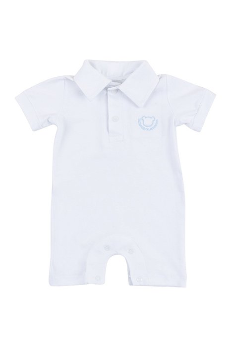 Macacão de Pima Polo Curto - Branco