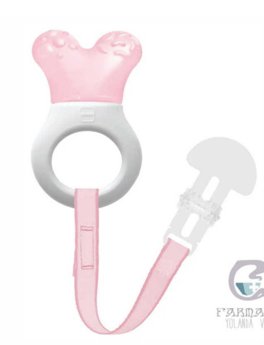 Mordedor Mam Mini Cooler com Clip Rosa