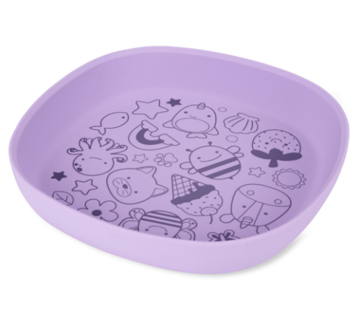 Prato De Silicone Zoo e Spark Style Lilás Skip Hop