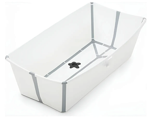Banheira Flexível White Xl Plug Térmico Stokke. Cor Branca