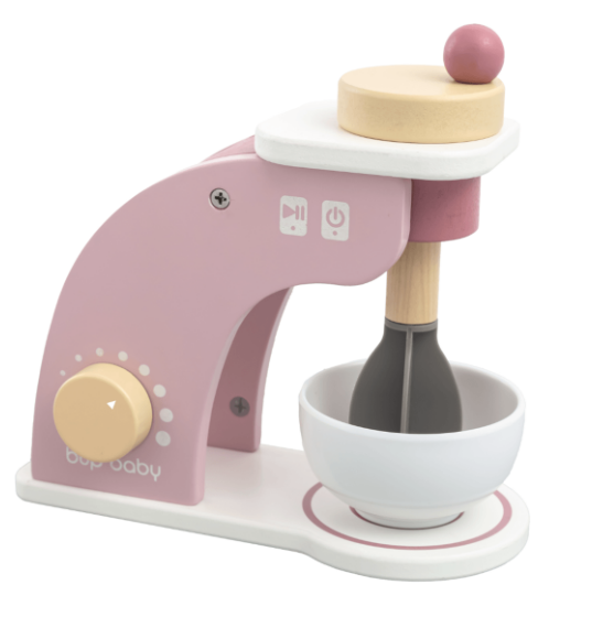 Brinquedo De Madeira Kit Batedeira Rosa Büp Baby