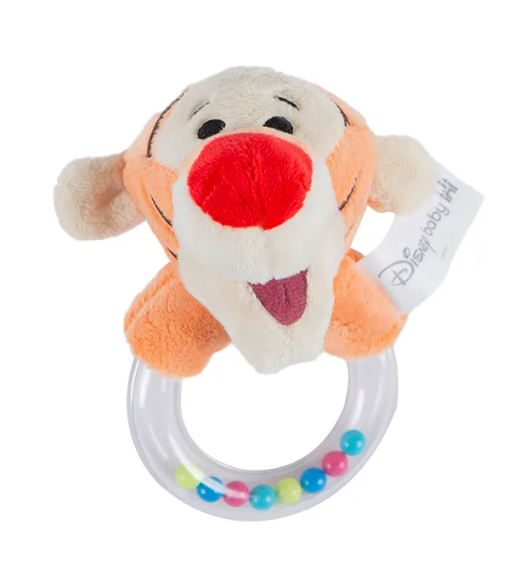 Chocalho Pelúcia Tigrão - Disney Baby - Laranja