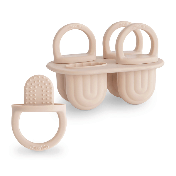 Forminha de Picolé de Silicone Arco-Íris Rosa Mushie