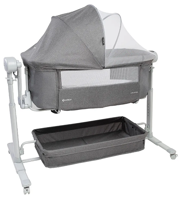 Berço Co-Bed Lounge Balanço Automático Cinza - Safety