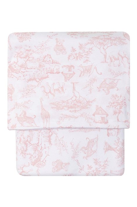 Lençol de Elástico + Fronha em Malha Rosa - Coquelicot