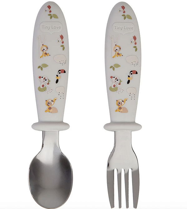 Talheres em Silicone Tiny Love Boho