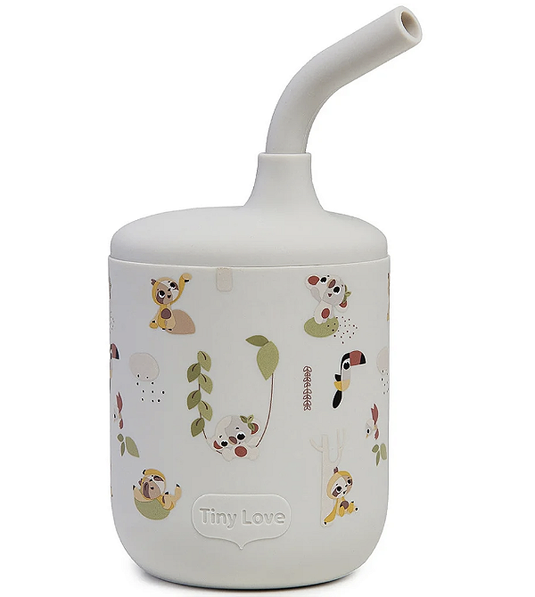 Copo Silicone Canudo Tiny Love Boho