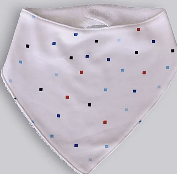 Babador Bandana Pixels Algodão Pima